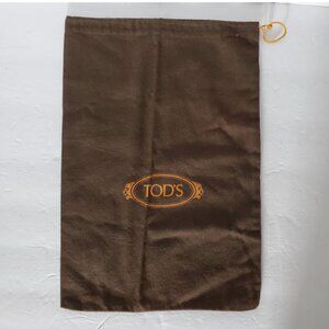 Tod's Brown Drawstring Dust Bag 14" x 10"